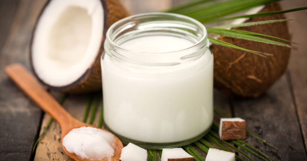 Coconut and milk tropical useful dessert