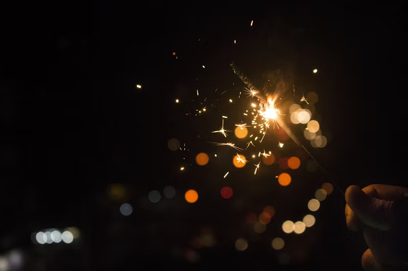 A flash of light